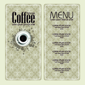 Coffee banner and menu design vector 01 menu coffee banner   