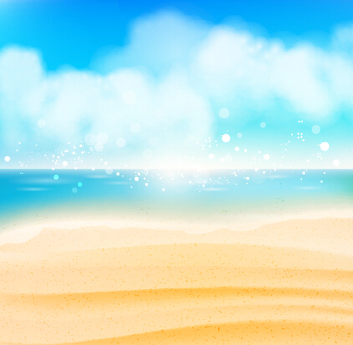 Beach with sea romantic background vector 01 sea romantic beach background   