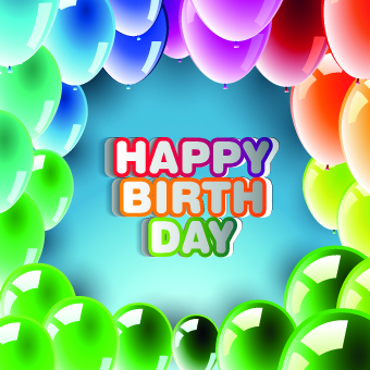Happy Birthday card vector set 01 happy birthday happy card   