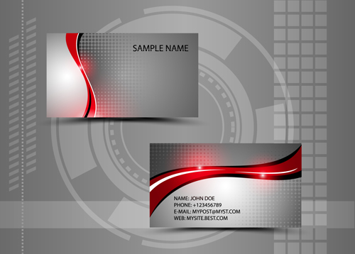 Modern style abstract business cards vector 05 modern business cards business card business abstract   