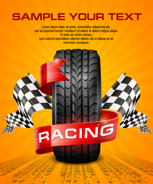 Racing poster creative vector material 04 vector material racing poster creative   