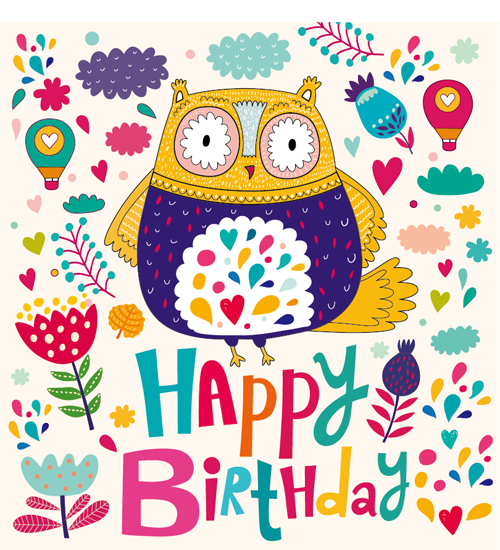 Cartoon styles birthday background vectors 03 cartoon birthday background   