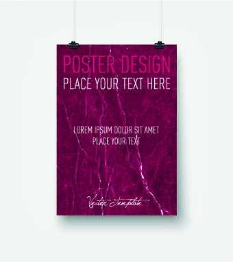 Vector hanging poster design graphics 05 poster design poster hanging   