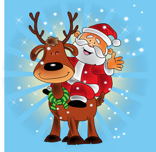 Cute Santa Claus Christmas background vector 05 santa claus santa Claus christmas background vector background 2014   