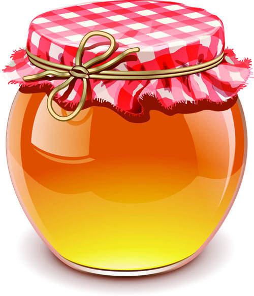 Jar with honey vector graphics 01 jar honey   