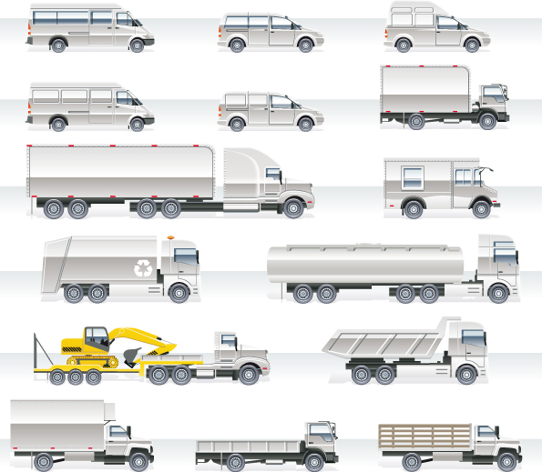 Different trucks design graphics vector trucks truck different   