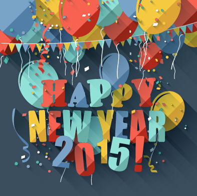 Confetti 2015 new year vintage background vector 02 vintage new year confetti background 2015   