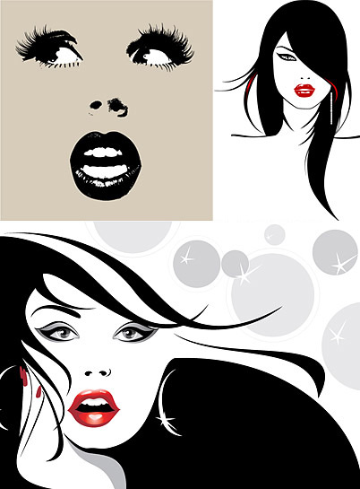 Female illustrations Vector illustrations female   