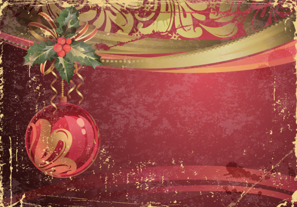 Garbage vintage Christmas vector backgrounds 01 vintage garbage christmas   