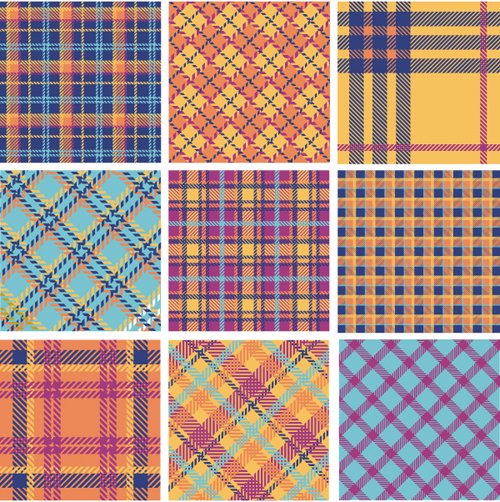 Plaid fabric patterns seamless vector 01 seamless plaid patterns fabric pattern fabric   