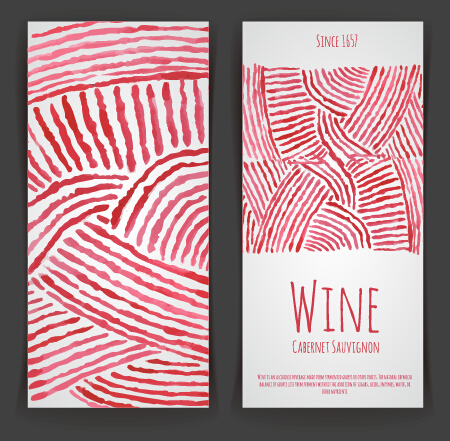 Watercolor wine stickers creative vector 02 wine watercolor stickers creative   