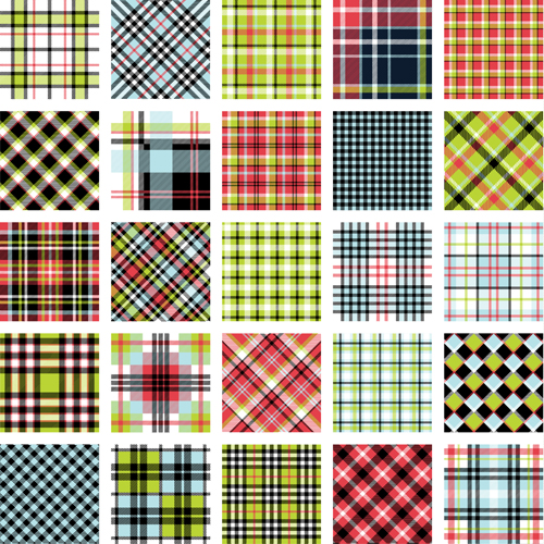 Plaid fabric patterns seamless vector 06 seamless plaid patterns fabric pattern fabric   