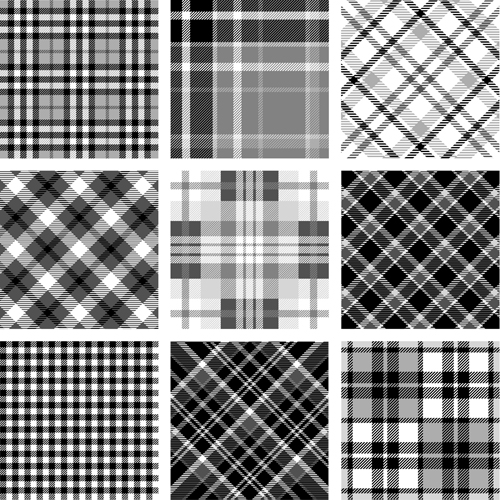 Plaid fabric patterns seamless vector 05 seamless plaid patterns fabric pattern fabric   