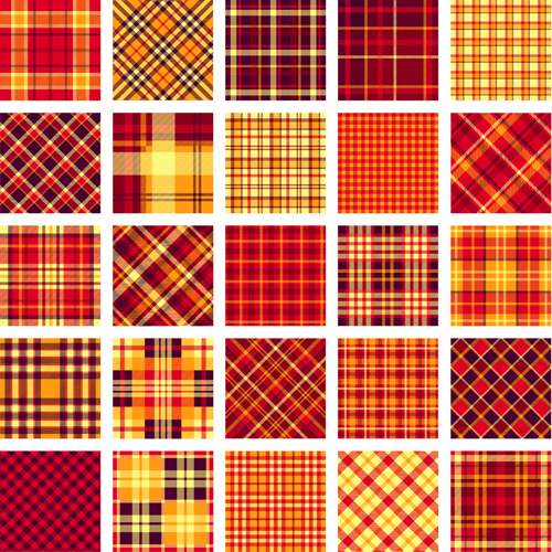 Plaid fabric patterns seamless vector 09 seamless plaid patterns fabric pattern fabric   