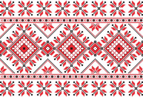 Ukraine Style Fabric ornaments vector graphics 11 Ukraine style pattern ornaments ornament fabric   