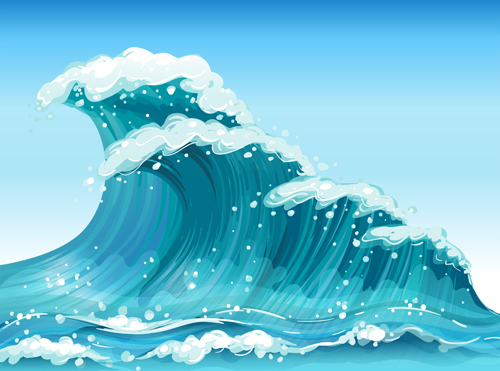 Tempestuous Sea Waves backgrounds vector 04 waves wave sea backgrounds background   