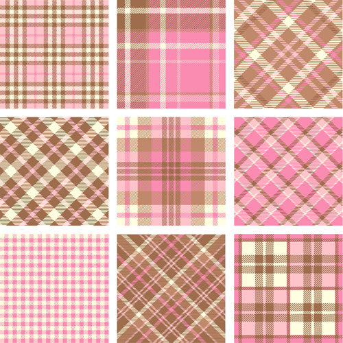 Plaid fabric patterns seamless vector 08 seamless plaid patterns fabric pattern fabric   