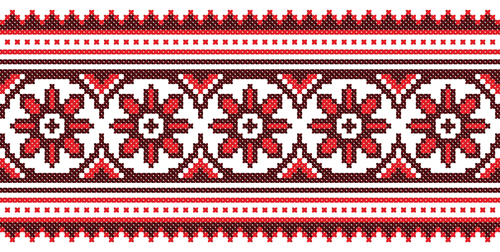 Ukraine Style Fabric ornaments vector graphics 12 Ukraine style pattern ornaments ornament fabric   