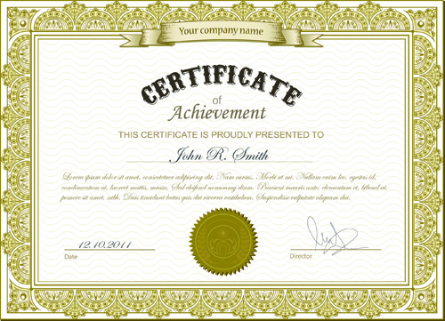 Best Certificates design vector set 02 certificates certificate best   