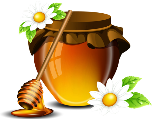 Jar with honey vector graphics 03 jar honey   