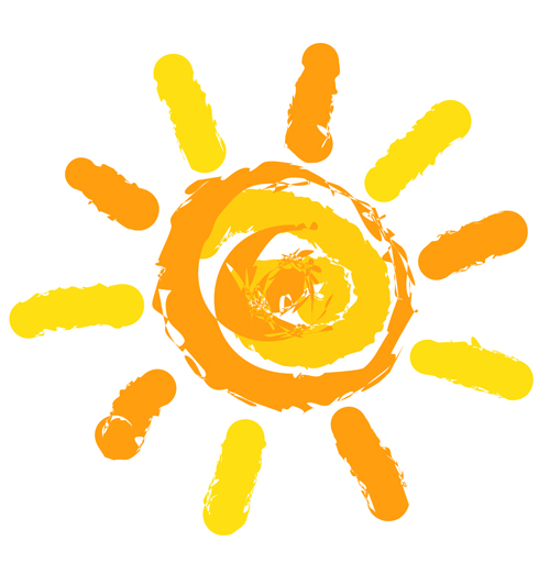 Elements of Summer Sun vector art 06 sun summer elements element   