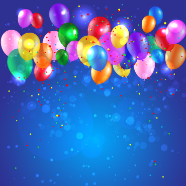 Colored confetti with happy birthday background vector 01 happy birthday happy colored birthday background vector background   