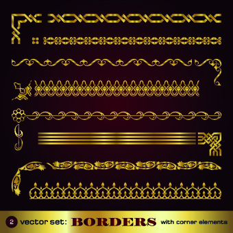 Luxury gold borders vector luxury borders border   