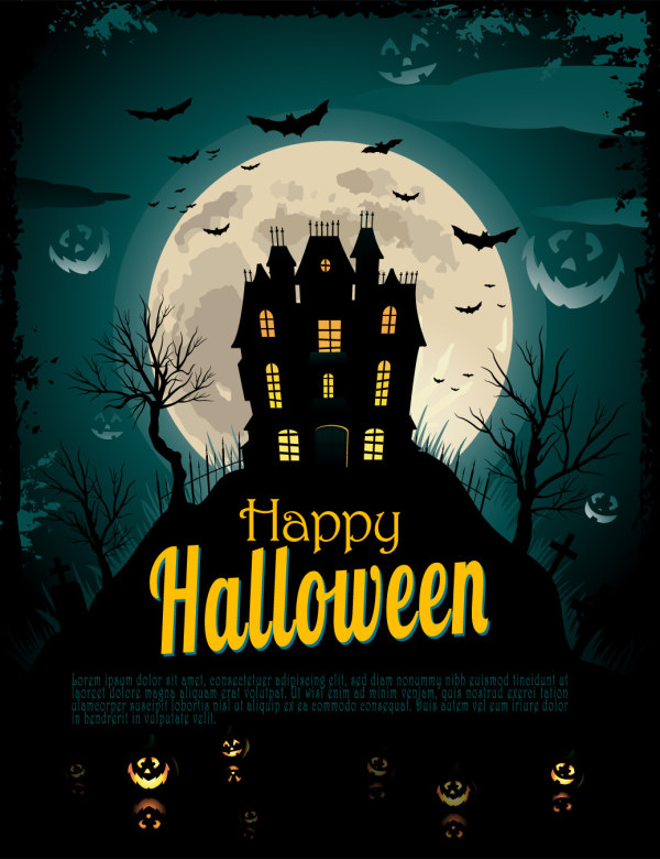 halloween night vector art background night halloween background   