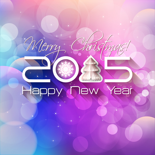 Creative New Year 2015 and christmas background 01 new year christmas 2015   