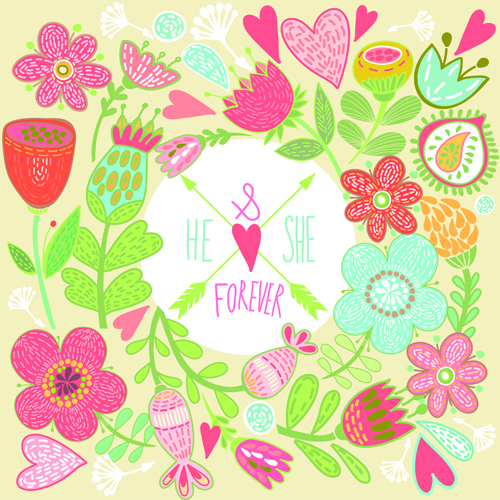 Beautiful floral pattern greeting cards vector graphics 04 pattern greeting floral pattern floral   