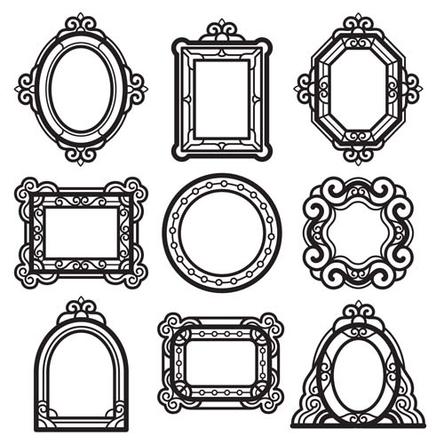 Frames vintage styles design vector 01 vintage styles frames design   