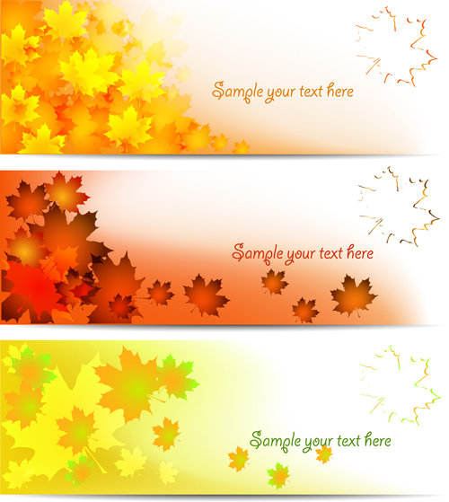 Autumn shiny banner vector shiny banner autumn   