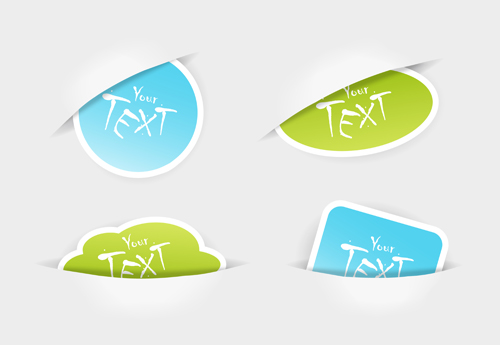 Sale and eco Stickers vector set 03 stickers sale eco   