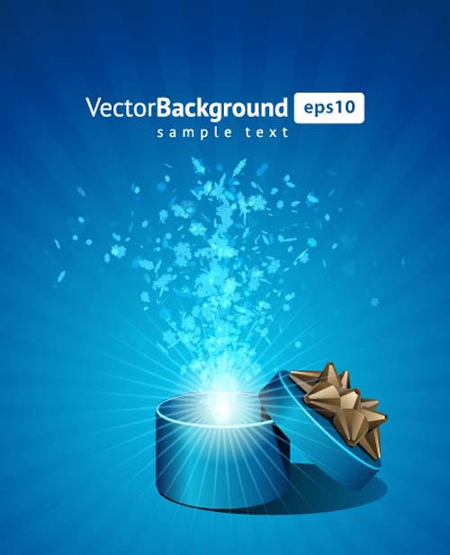 Vector Background with Gift Box set 01 gift box   