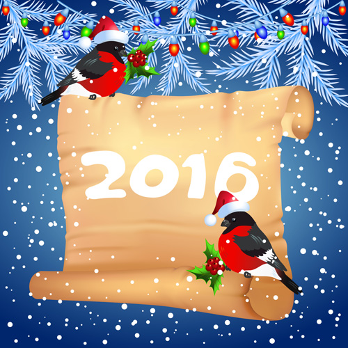 2016 christmas background with paper vector 03 paper christmas background 2016   