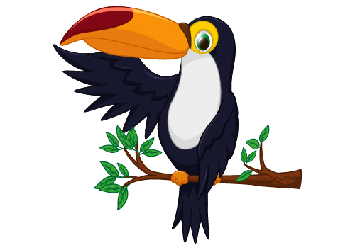 Cartoon toucan bird vector 02 toucan bird toucan cartoon bird   