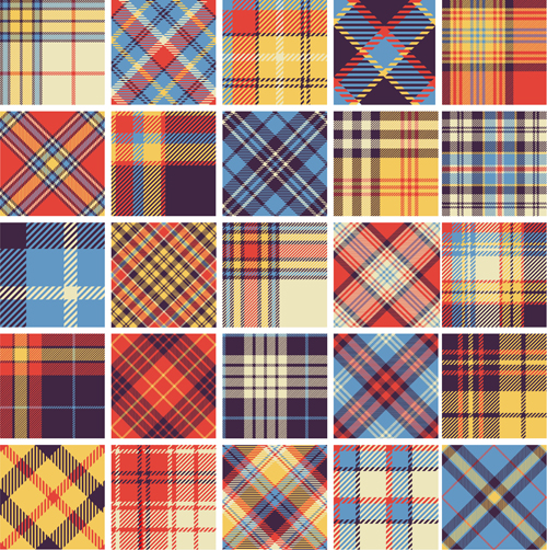 Plaid fabric patterns seamless vector 14 seamless plaid patterns fabric pattern fabric   