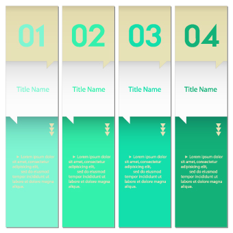Numbers Banners design vector set 01 numbers number banners banner   