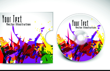 Abstract CD cover vector background 04 cover cd abstract   