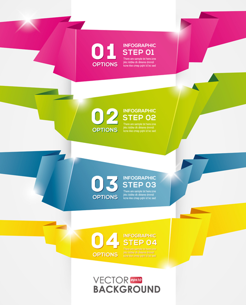 Numbered Banners backgrounds vector 05 numbered number banners banner backgrounds background   