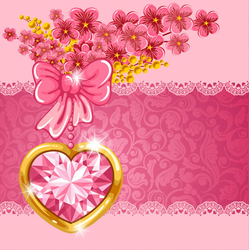 Valentine Day elements vector cards 01 Valentine day Valentine elements element cards card   