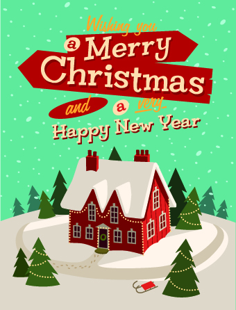 Christmas houses winter vector background 02 winter Vector Background houses house christmas background   