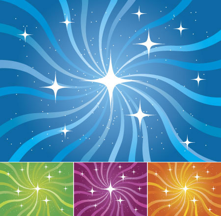 Starlight and rotational lines back vector starlight rotating lines light flash background   