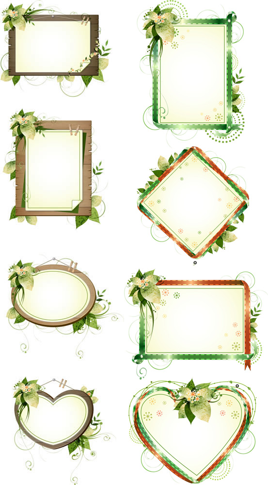 After the photo vector The frame design pattern border   
