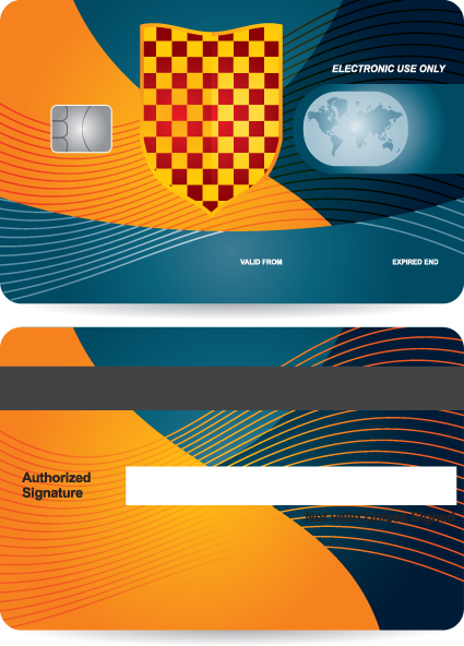 Creative Credit card design vector 02 credit card credit creative card   