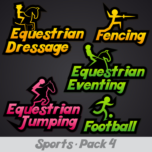 Creative sports logos design 05 vector sports logos creative   