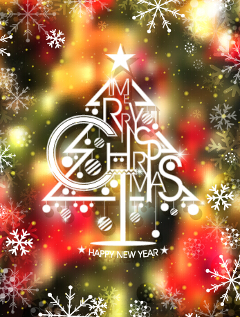 Blurs christmas and new year vector new year christmas blurs   