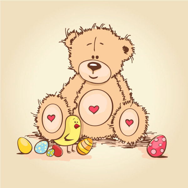 free vector Cute cartoon Little Bear 03 vector little bear cute cartoon   