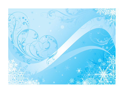 Set of Shiny Snowflakes background art vector 05 snowflake shiny   