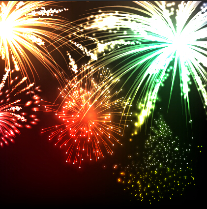 Holiday fireworks effect shiny background 02 holiday Fireworks effect background   